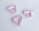 Сердце ассиметричное Swarovski 4809, цвет - Soft Rose Ignite, 13*12 мм 2 из 2