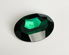 Овал хрустальный, Celestian Crystal, цвет - Emerald Green, 30*22мм