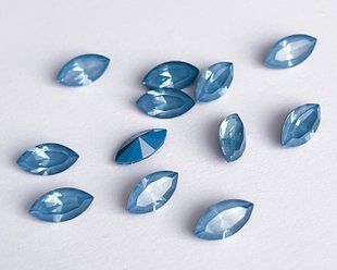 Маркиз (Navette) Swarovski, 4228, цвет - Denim Ignite, 10*5 мм