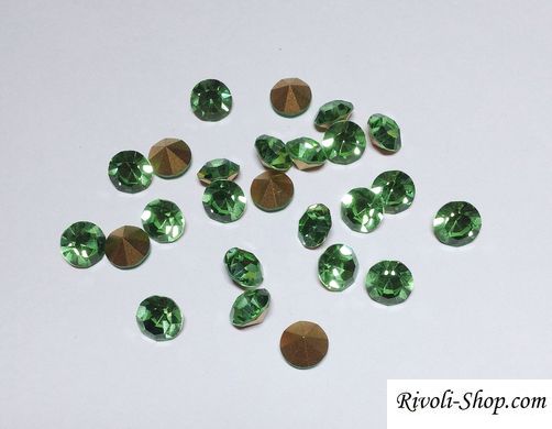 Камінчик (chaton) Preciosa, ss40 (8.4-8.7 мм), колір Peridot