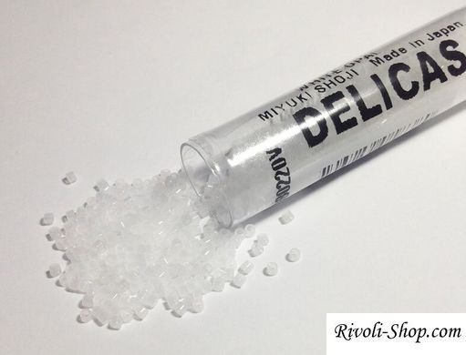 Delica (DB0220) 11/0, білий алебастровий, туба 7.5 г