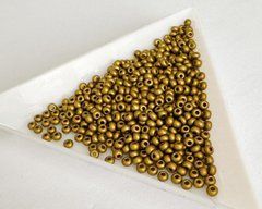 Бісер Preciosa - темний Royal Gold матовий (01720)-10/0, 10 г