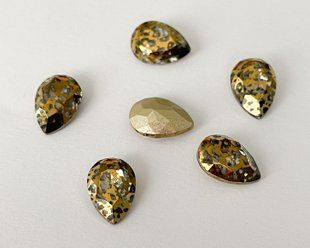 Капля (Fancy Stone) Aurora, A4320, цвет Gold Patina, 10*7 мм