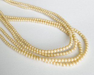 Жемчуг Cotobe, Чехия, цвет - Pearlescent Yellow, 2 мм, 20 шт упаковка