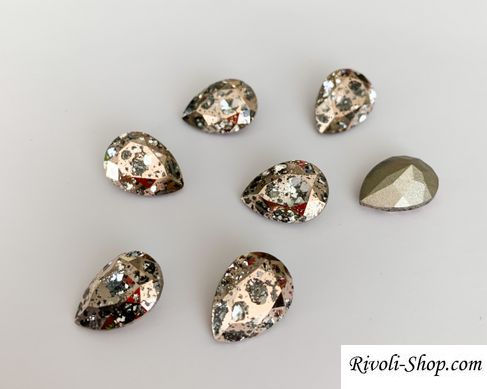 Краплі (Fancy Stone) Swarovski 4320, Rose Patina, 14*10 мм