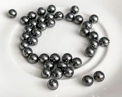 Перлина Swarovski, кругла (5810), колір - Dark Grey, 3 мм