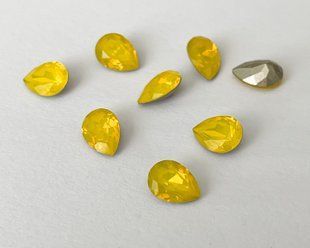 Капля (Fancy Stone) Swarovski 4320, цвет Yellow Opal, 8*6 мм