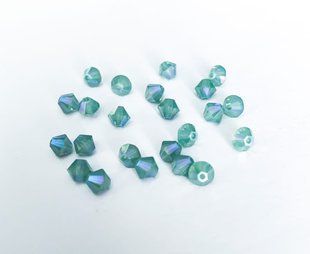 Біконус Swarovski (5328), колір - Pacific Opal Shimmer 2X, 4мм