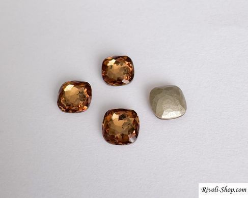Тонкий квадрат (Fancy Stone) Австрія, 4483, колір Light Colorado Topaz, 8 мм