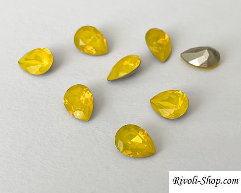 Крапля (Fancy Stone) Австрія 4320, колір Yellow Opal, 8*6 мм