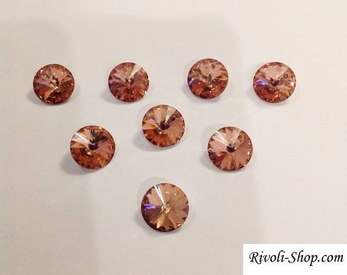 Риволи Preciosa, цвет - Crystal Apricot, 14 мм