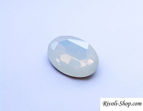 Овал кришталевий, Celestian Crystal, колір - White Opal, 30*22 мм