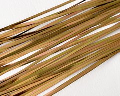 Бить для вышивки (Индия), 1мм, цвет - античное золото, около 60 см длинна, 10 полосок упаковка