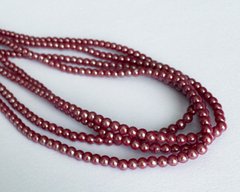 Жемчуг Preciosa, цвет - Pearlescent Red, 2 мм, 20 шт упаковка