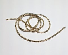Канитель фигурная Зиг-заг, 2,6 мм диаметр, цвет св.золото, (0095) пр-во Индия, 1 г