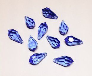 Preciosa Подвеска капля 9*18 Sapphire