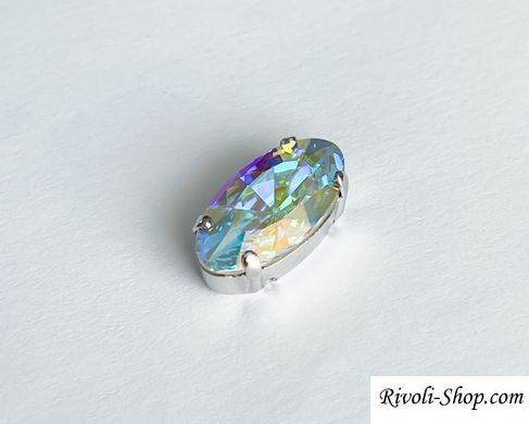 Подовжений овал (Fancy Stone) Swarovski (4162), колір Crystal AB, 18*9,5 мм
