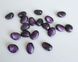 Пелюстка тюльпана (Tulip Petal), Чехія, пресоване скло, 8*6 мм, фіолетовий (23980-79305), штука