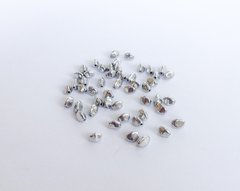 Бусина Pinch, Preciosa, прессованное стекло, 5*4 мм, серебро (23980/27000)