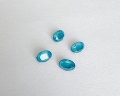 Овал (Fancy Stone) Swarovski 4120, колір Azure Blue, 6*4 мм