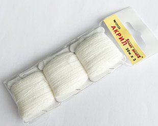 Акрил для вишивки, Вернітас (Литва), колір № 12123 (молочний), 1 котушка 30 м