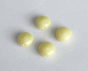 Жемчуг Swarovski, круглый приплюснутый, (5860), цвет - Pastel Yellow, 10 мм