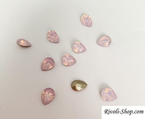Краплі (Fancy Stone) Swarovski 4320, колір Rose Water Opal, 8*6 мм