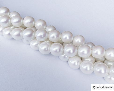 Жемчуг Cotobe, Чехия, цвет - Pearlescent White, 8 мм, штука