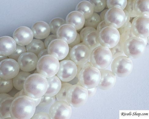 Жемчуг Cotobe, Чехия, цвет - Pearlescent White, 8 мм, штука