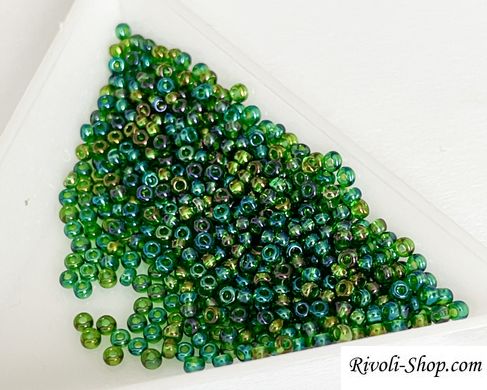 Бісер Preciosa - зелений ірис прозорий (51120) - 10/0, 10 г