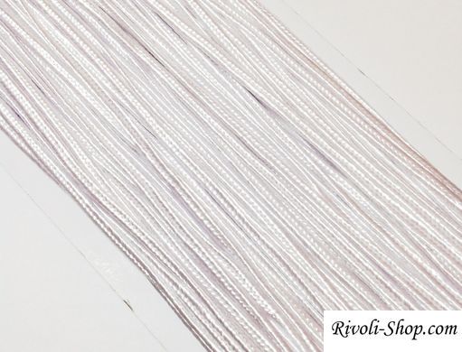 Сутаж, 3 мм ширина, перлинно білий (код коліра 01), виробництво Китай, 1м