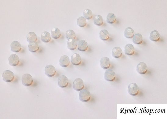 Preciosa хрустальные круглые бусины 5 мм White Opal