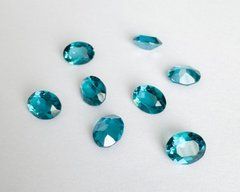 Овал (Fancy Stone) Swarovski 4120, цвет Indicolite Ignite, 8*6 мм