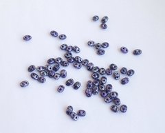 Бисер SuperDuo, Preciosa, 2.5*5 мм, фиолетовый тертый, 5 г