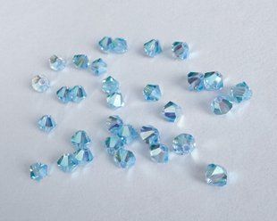 Биконус Preciosa 4 мм, Aquamarine AB2X