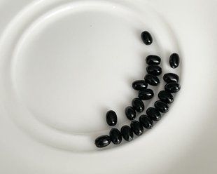 Жемчуг Swarovski, рис, (5824), 4*3 мм, цвет - Mystic Black