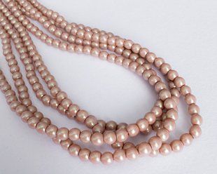 Жемчуг Cotobe, Чехия, цвет - Pearlescent Pink, 3 мм, 20 шт упаковка