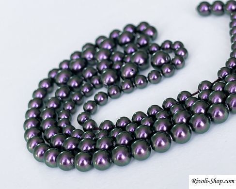 Перлина Австрія, кругла (5810), колір - Iridescent Purple, 6 мм