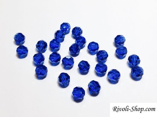 Preciosa кришталеві круглі намистини 6 мм Capri Blue
