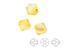Bead, Austria, Light Topaz Shimmer, 4mm Xilion bicone (5328)
