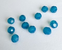 Бусина Австрия, круглая 5000, цвет - Caribbean Blue Opal, 6 мм