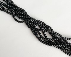 Перли Preciosa, чорний матовий (70502), 3 мм, 20 шт упаковка