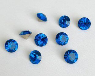 Камінчик (chaton Maxima) Preciosa, ss39 (8.2-8.4 мм), колір Capri Blue