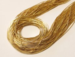 Канитель, 1мм диаметр, мягкая, цвет - золото светлое, (0055) пр-во Индия, 1 г