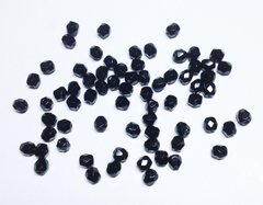 4 мм граненные бусины Preciosa, (23980), цвет - черный, 25 шт