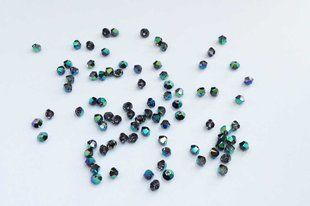 Біконус Swarovski (5328), колір Crystal Scarabaeus Green, 3 мм