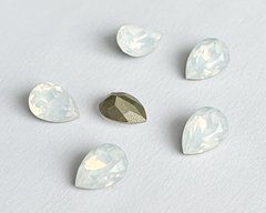 Крапля (Fancy Stone) Австрія 4320, колір White Opal, 10*7 мм