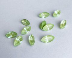 Маркиз (Navette) Swarovski, 4228, цвет - Paradise Green Lux, 10*5 мм