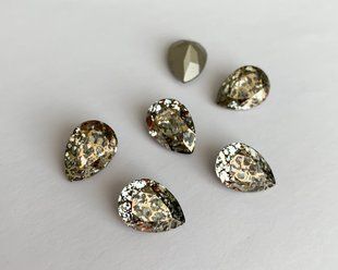 Краплі (Fancy Stone) Swarovski 4320, Gold Patina, 18*13 мм