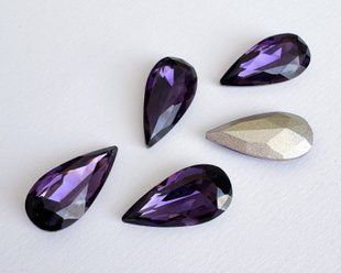 Aurеa Слеза, A4322, цвет Amethyst, 18*9 мм